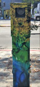 utility box in walnut creek with abstract painting